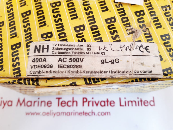 Bussmann 400nhg03b fuse 400a