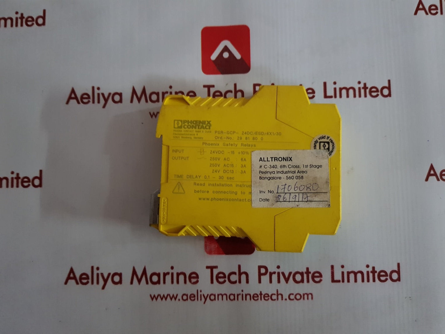 Phoenix contact psr-esd-30 safety relay