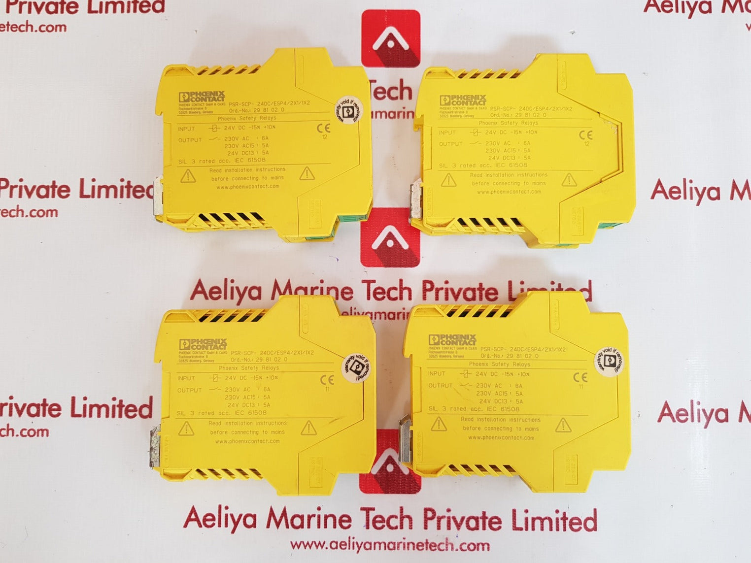 Phoenix Psr-scp-24Dc/Esp4/2X1/1X2 Safety Relay 240V Ac/24V Dc 6A