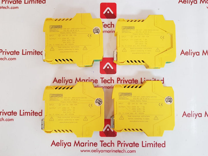 Phoenix Psr-scp-24Dc/Esp4/2X1/1X2 Safety Relay 240V Ac/24V Dc 6A