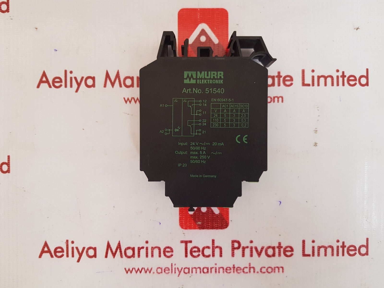 Murr Elektronik En 60947-5-1 Output Relay 51540 250V Ac/Dc