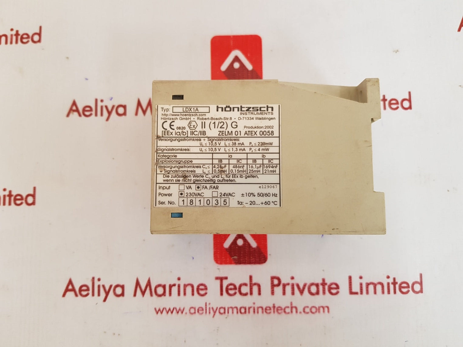 Hontzsch ldx1a flow transducer