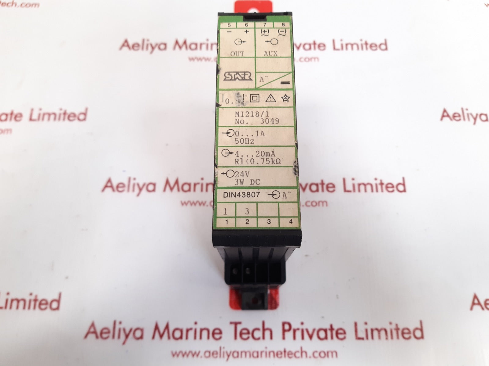 Staer Mi218/1 Din43807 Relay 24V 3W DC