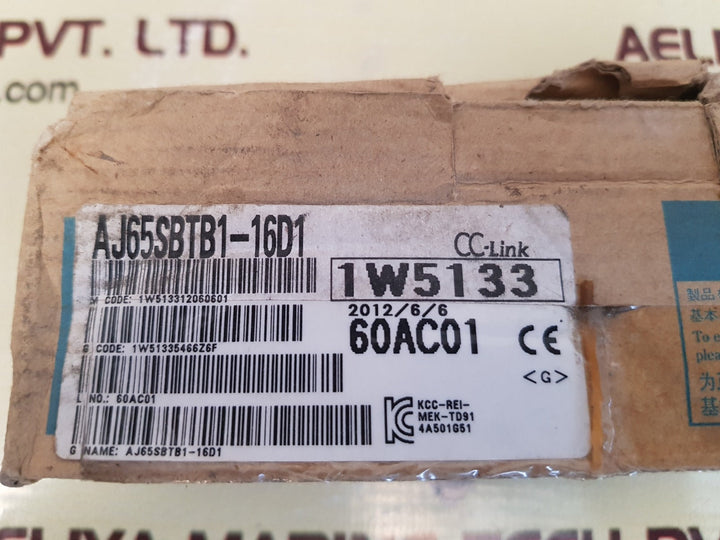 Mitsubishi Aj65Sbtb1-16D1 Cc-link Input Unit Module 24Vdc