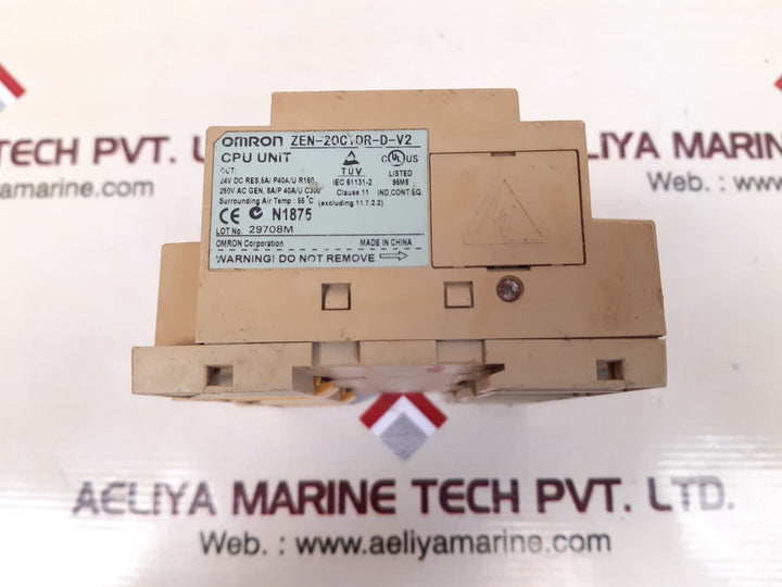 Omron zen 20c1dr-d-v2 cpu unit 24v dc