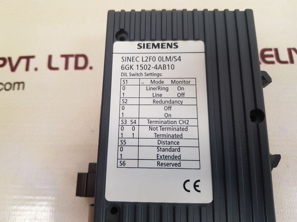 Siemens sinec l2fo olm/s4 optical link module 6gk 1502-4ab10 used