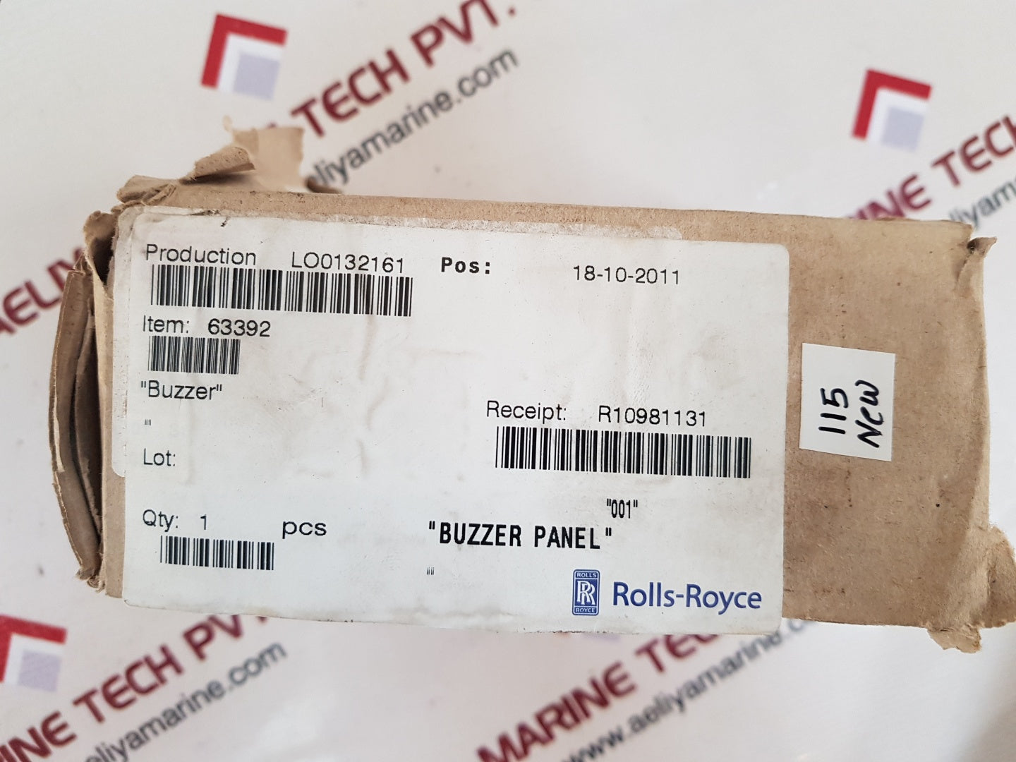 Rolls-royce Chief Engineer Buzzer Panel
