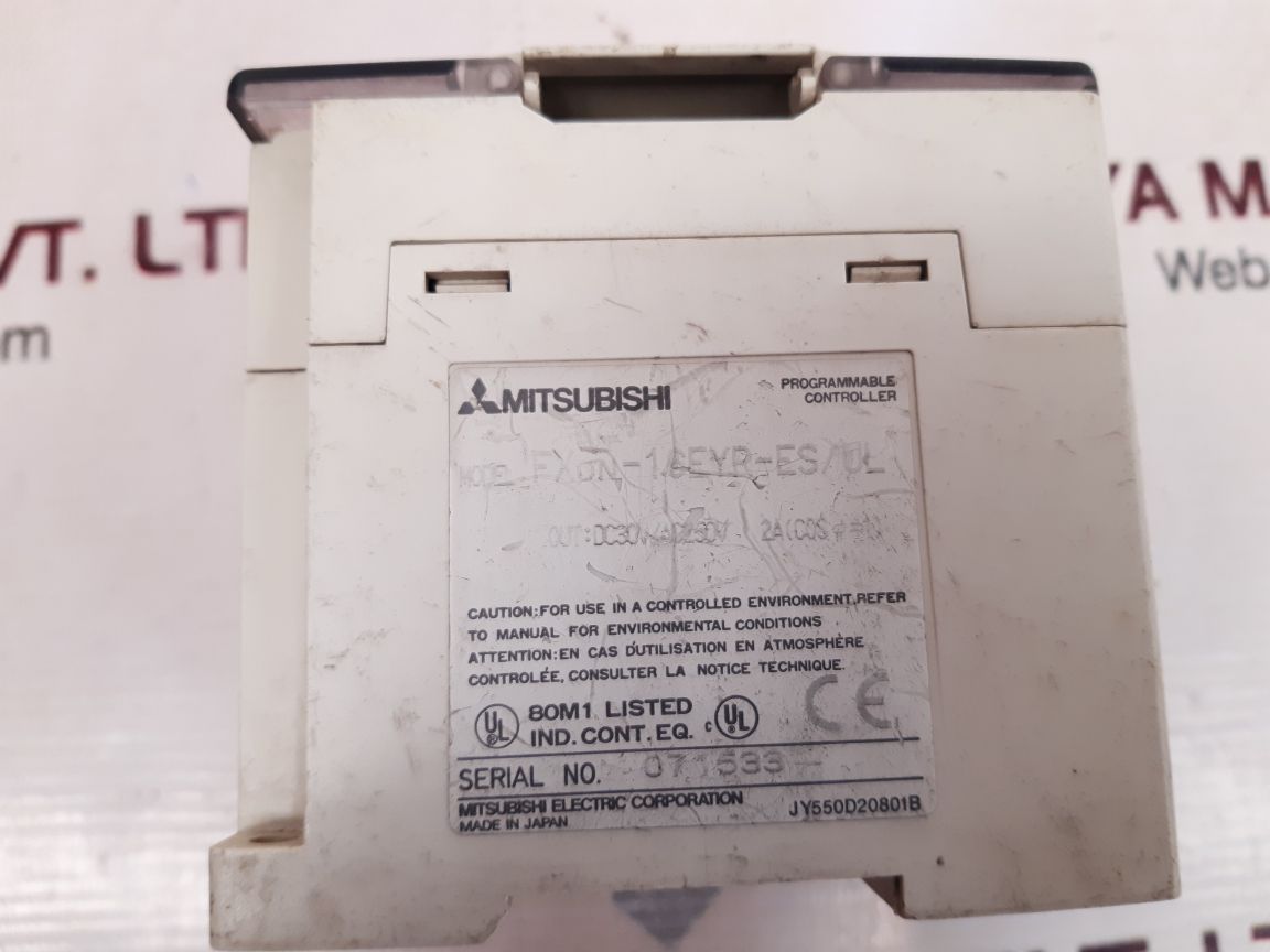 Mitsubishi Fx0N-16Eyr-es Programmable Controller - Aeliya Marine Tech