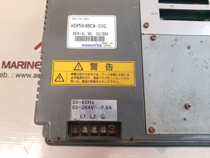 Komatsu Kdp5648Ca-31G Operator Interface Panel 50-60Hz