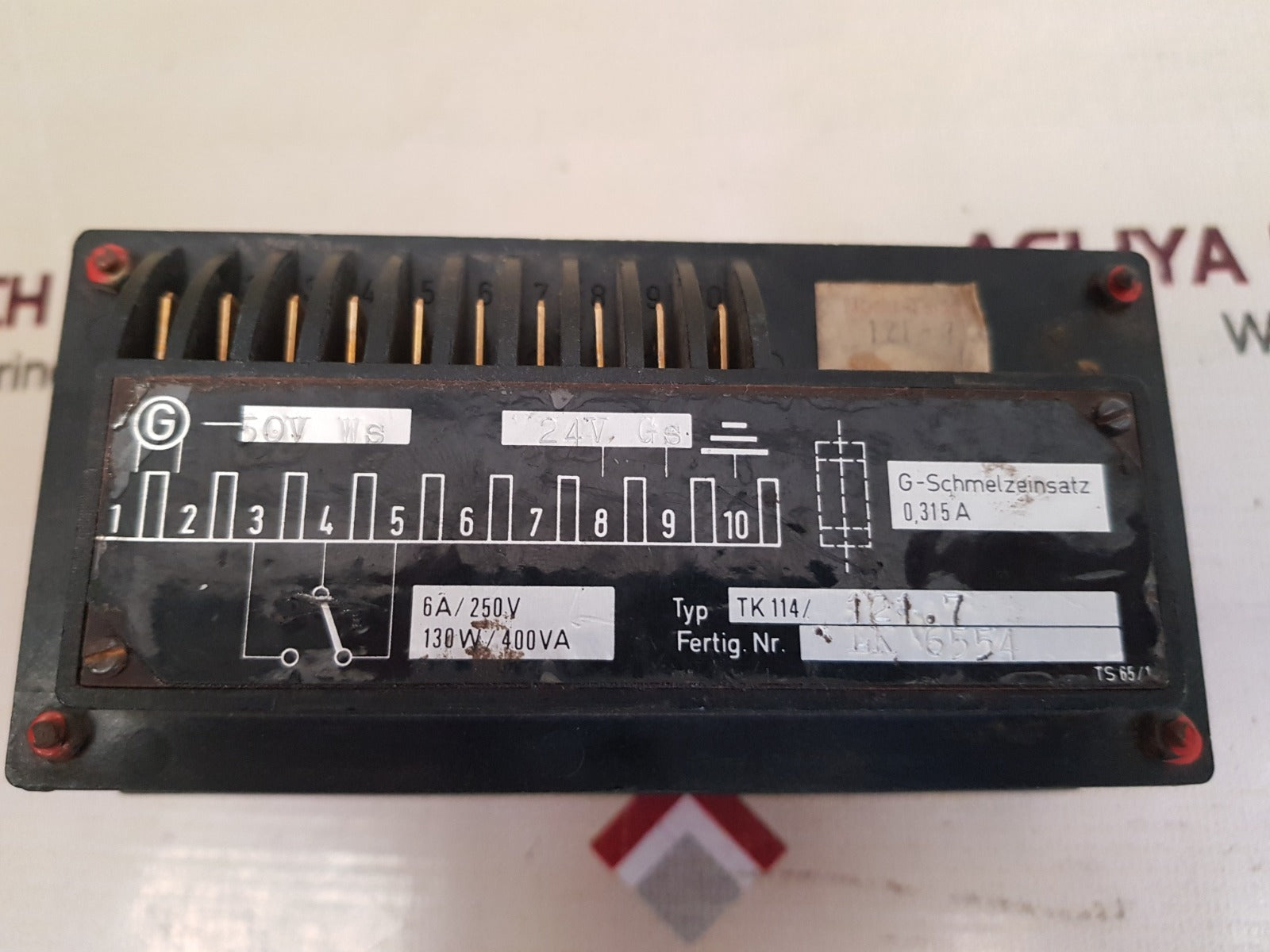 Noris tk 114 tachometerwerk relay limit value switch tk 114/121.7
