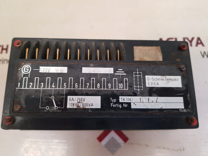 Noris tk 114 tachometerwerk relay limit value switch tk 114/121.7