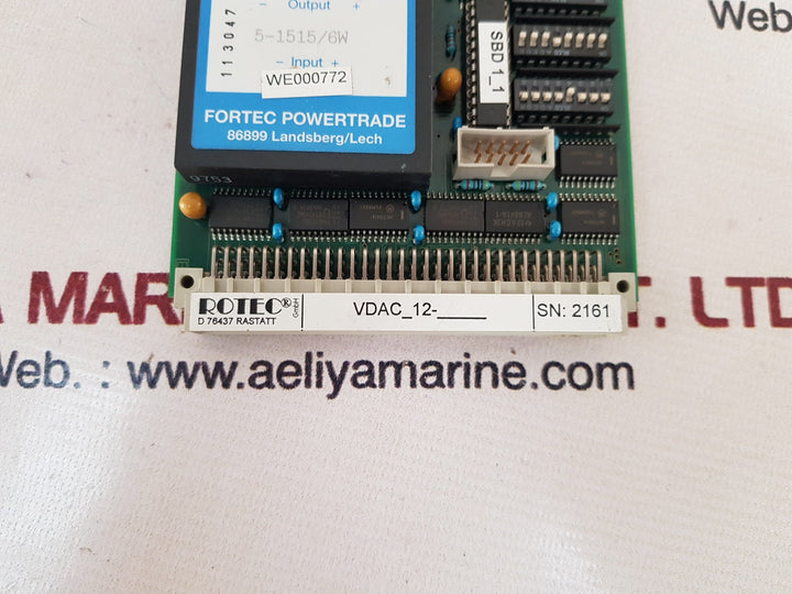 Rotec vdac_12 analog output card