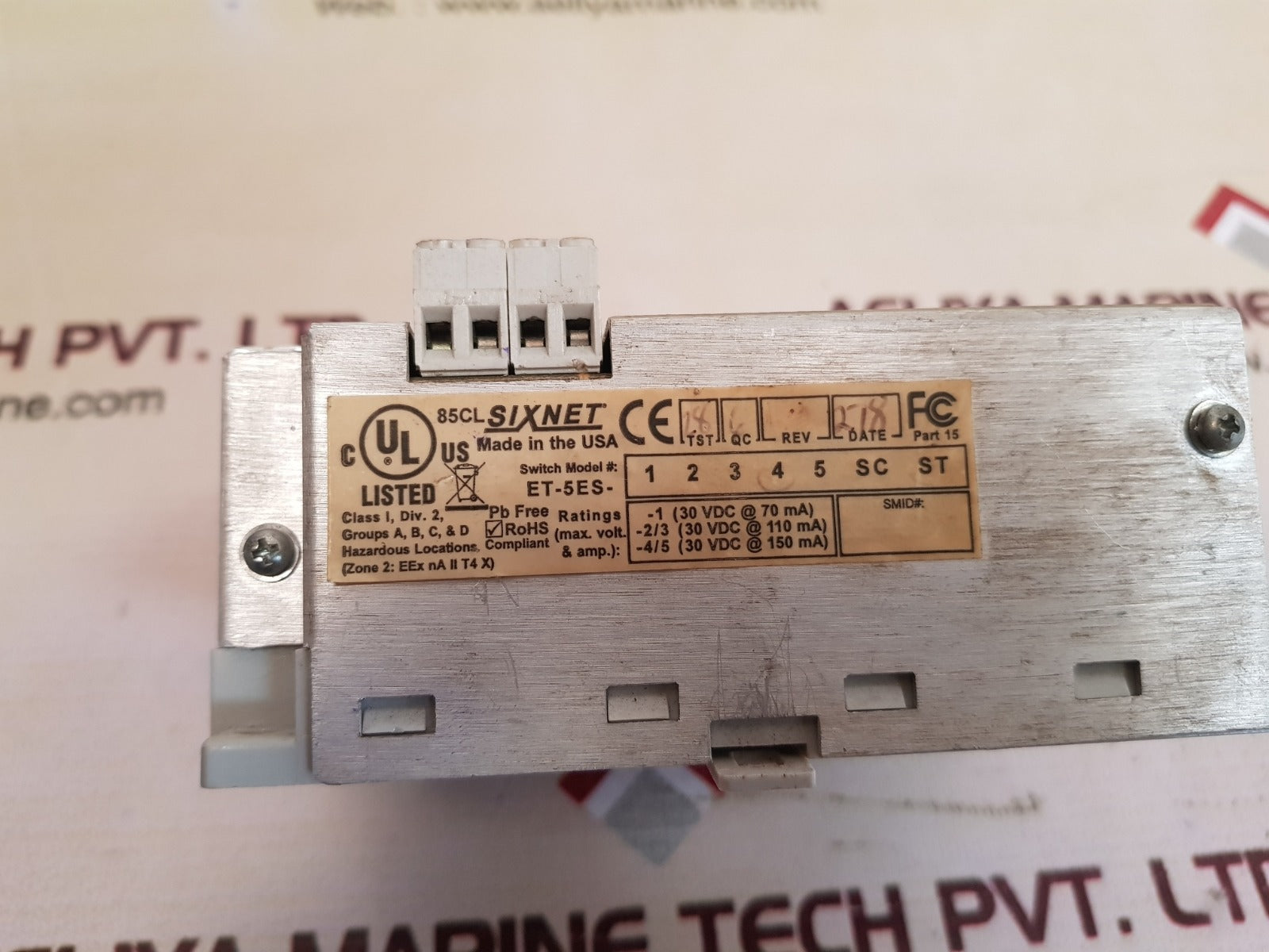 Sixnet Et-5Es-4-st Industrial Ethernet Real-time Switch 10-30 Vdc