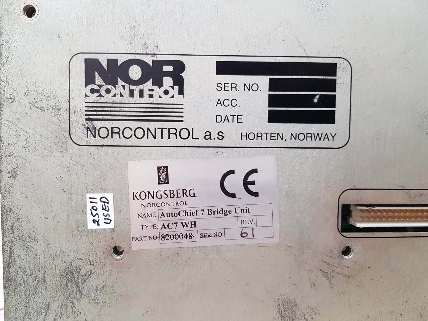 Norcontrol Ac7Wh Autochief 4 Remote Control System Bridge Unit