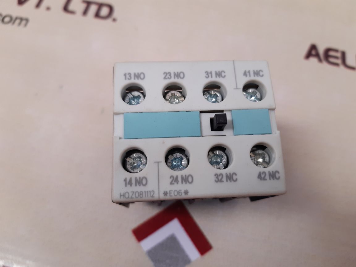 Siemens gb14048.5-2001 auxiliary switch block 3rh1921-1fa22