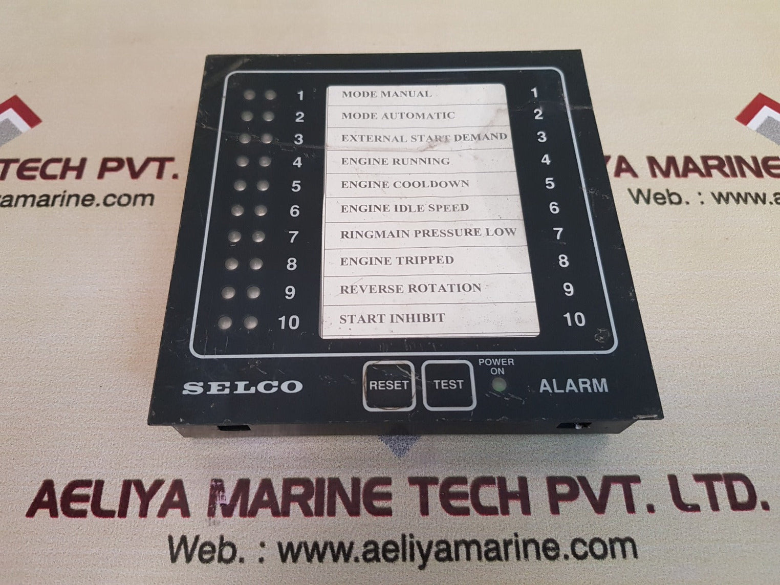 Selco m1000-24-10c alarm annunciator 12-24v