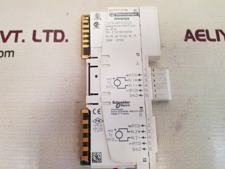 Telemecanique advantys stb art0200 analog input module