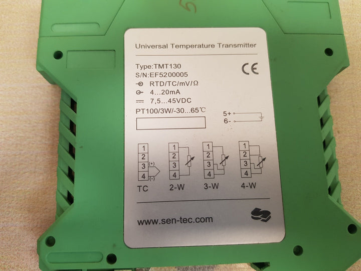 Sen-tec Tmt130 Universal Temperature Control Transmitter 4...20Ma