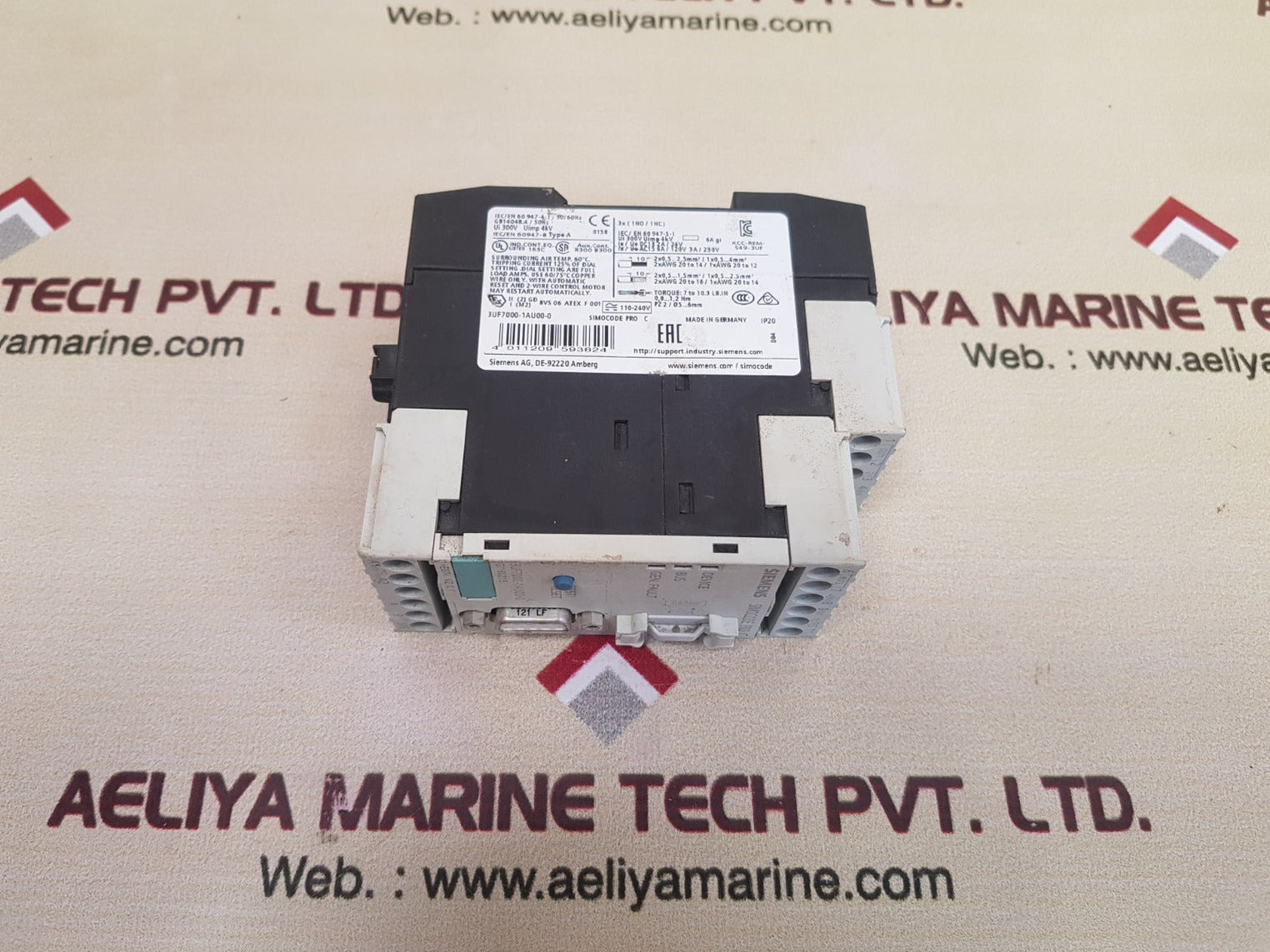 Siemens Simocode Pro 3Uf7000-1Au00-0 Motor Protection Control Module G/160215