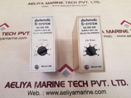 Electromatic s-system sa 205 230 delay on operate 0,8-18 sec