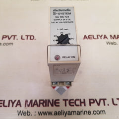 Electromatic S-system Sa 105 724 Delay On Operate Timer Relay With Base 3-60 Sec.