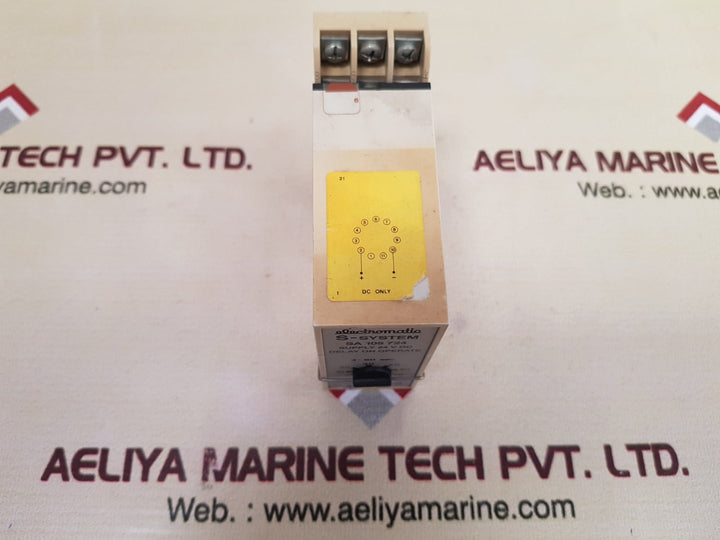 Electromatic S-system Sa 105 724 Delay On Operate Timer Relay