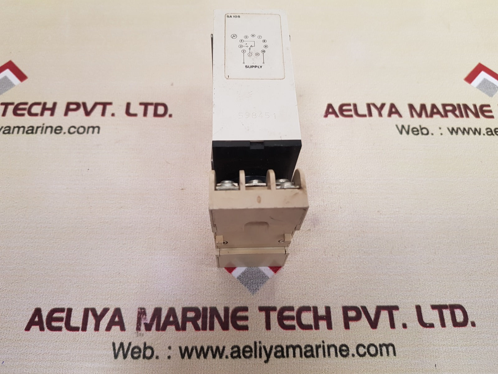 Electromatic S-system Sa 105 724 Delay On Operate Timer Relay With Base 3-60 Sec.
