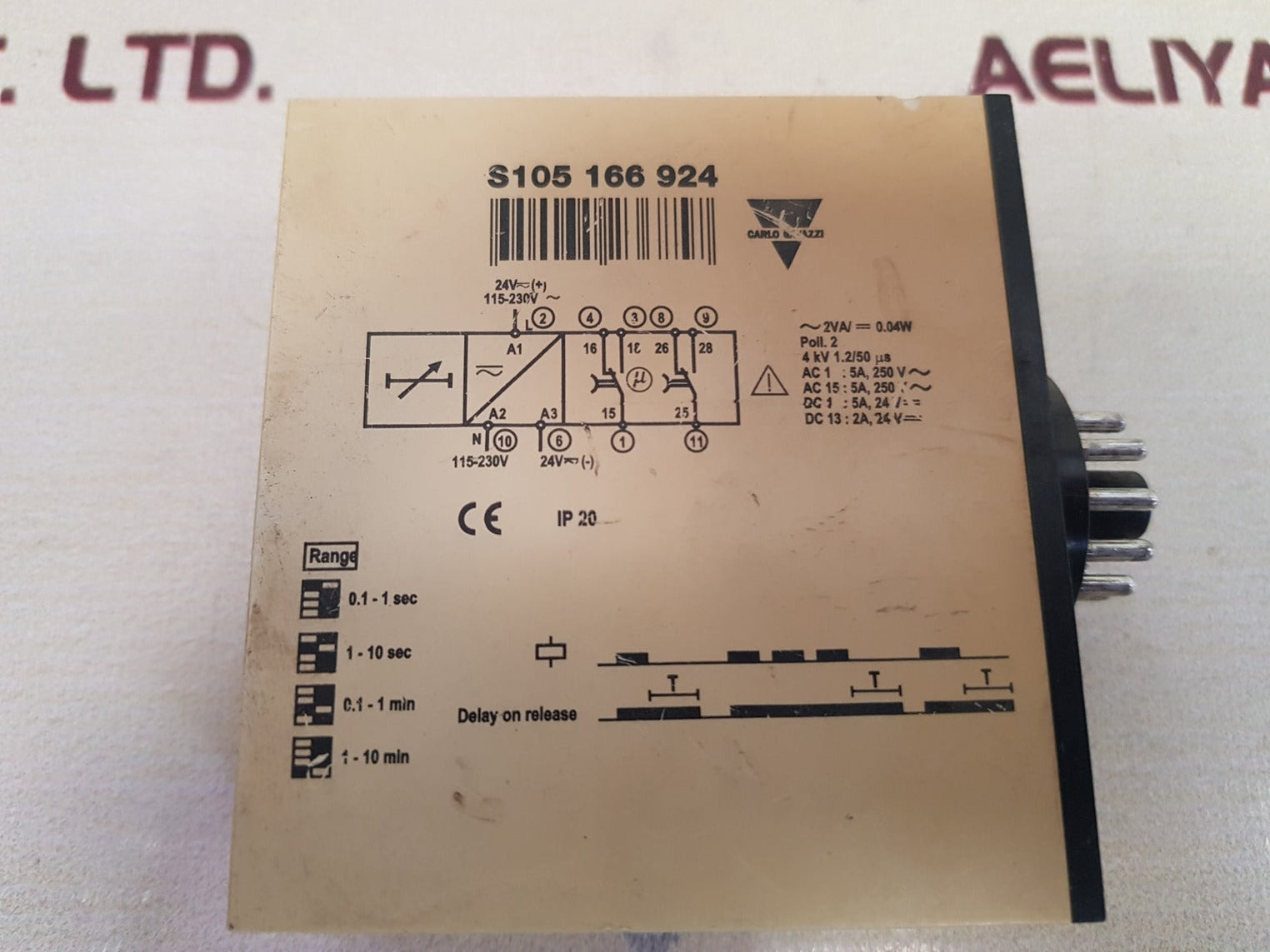 Carlo Gavazzi S105 166 924 Timer IP 20 0002055