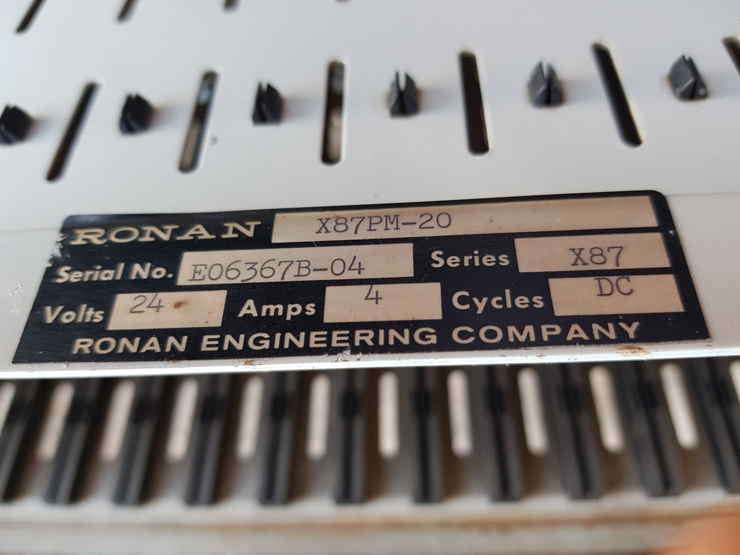 Ronan X87-400-gp-rso Power Supply Board Series X87, 24 4 Dc