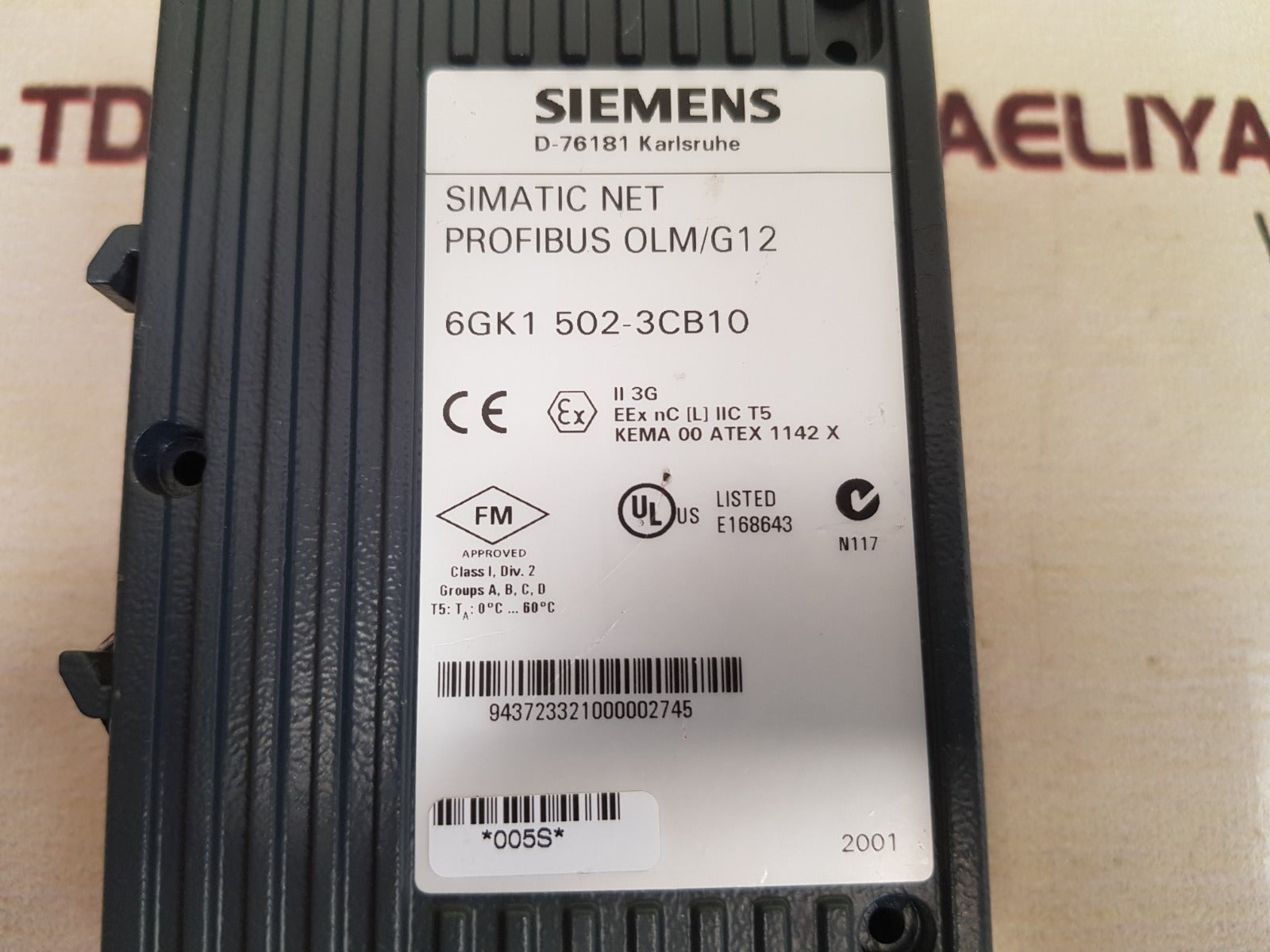 Siemens Simatic Net Profibus Olm/G12 6Gk1 502-3Cb10 Interface Module 24Vdc 200Ma