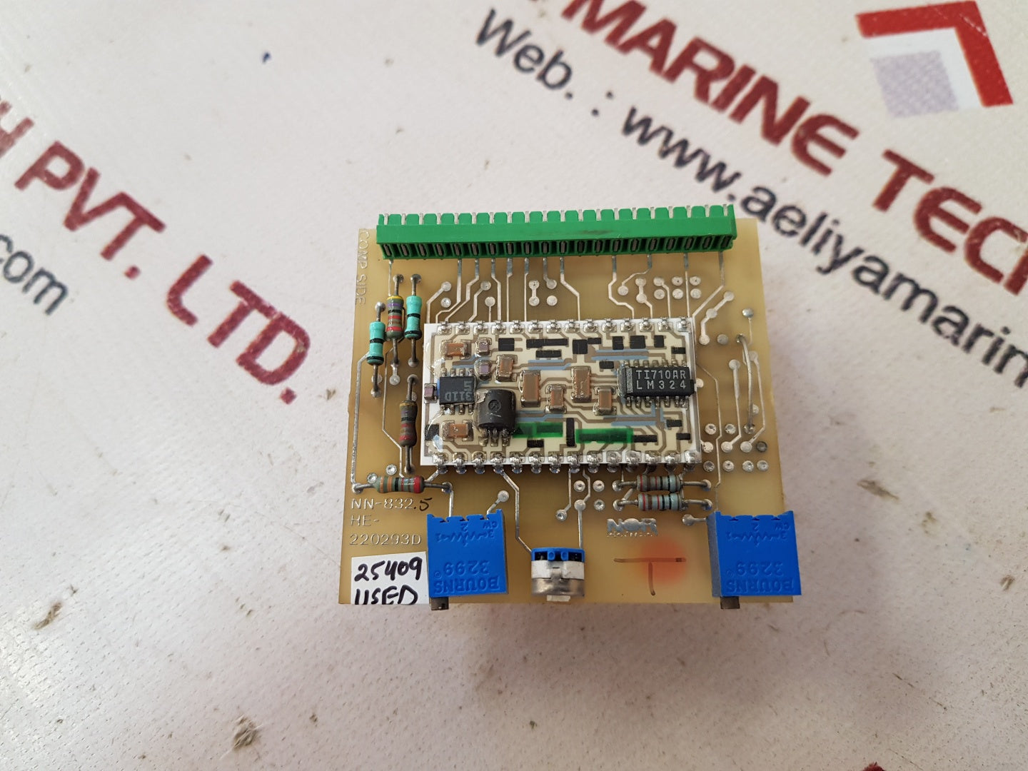 Norcontrol Nn-832.5 Analog Input Adaptor Pcb Card He-220293D