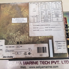 Allen-bradley 2705-k11C1 Redi Panel Ser.F