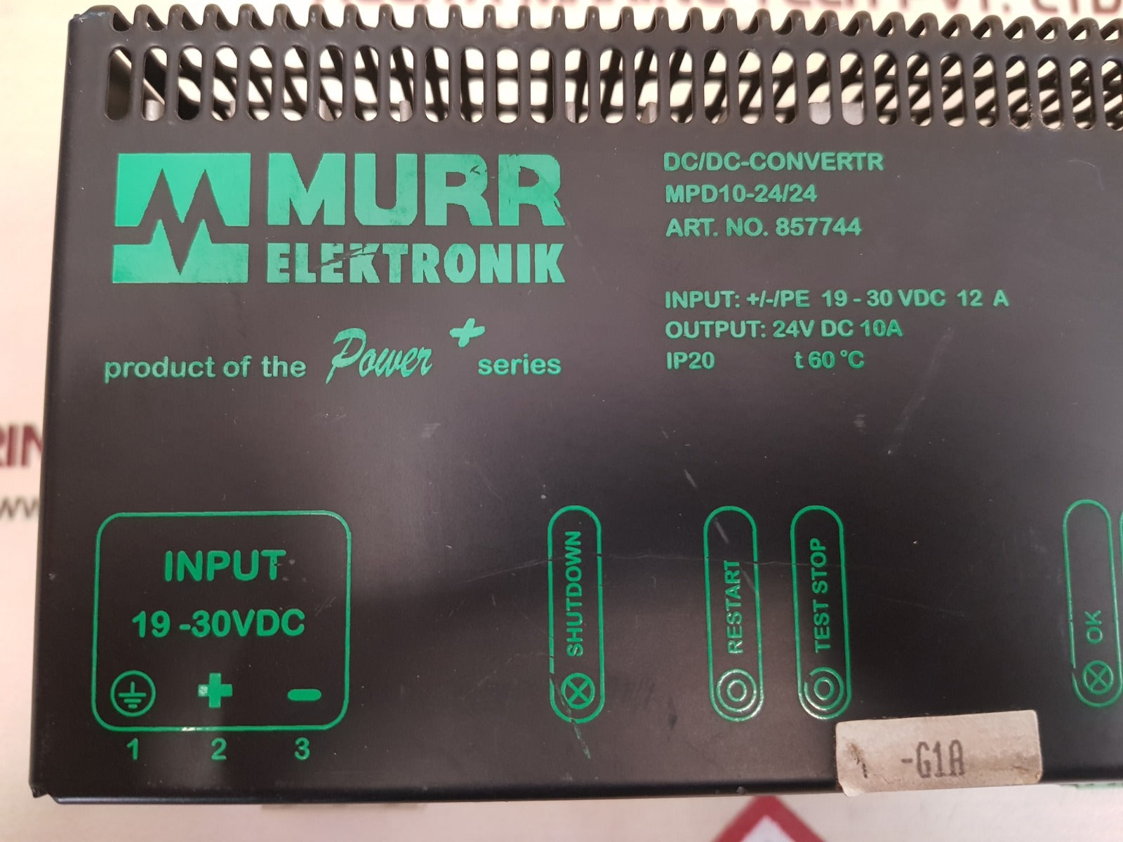 Murr elektronik mpd10-24/24 dc/dc-converter 857744