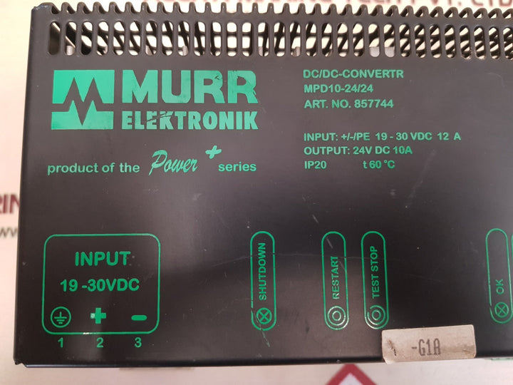 Murr elektronik mpd10-24/24 dc/dc-converter 857744