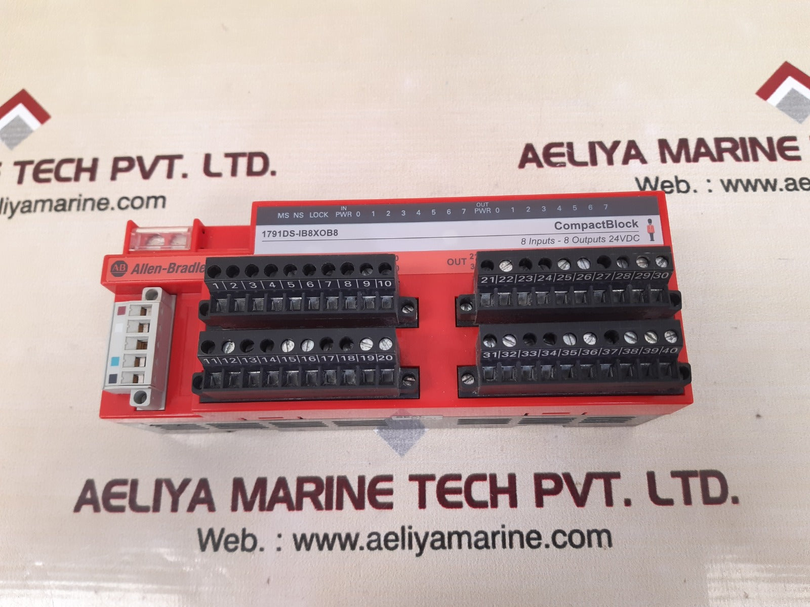 Allen-bradley 1791ds-ib8xob8 Ser.a Compact Block With Terminal Block Module