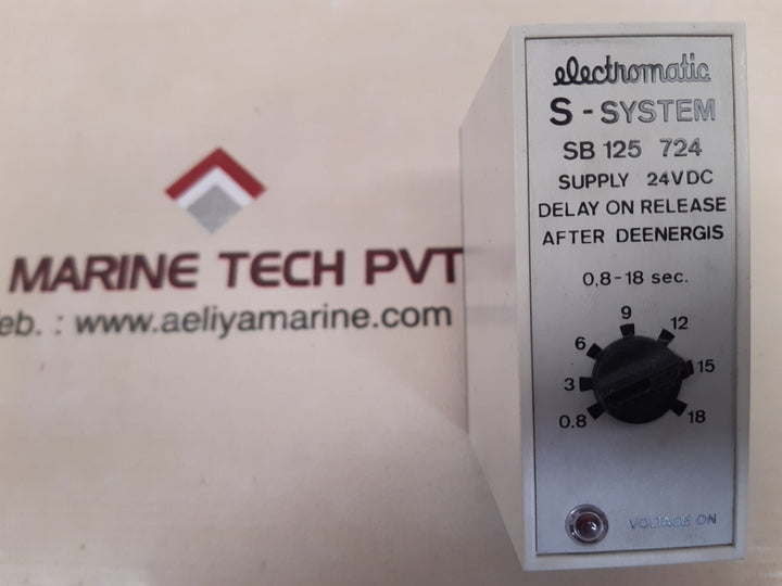 Electromatic s-system sb 125 724 delay on release 0,8-18 sec