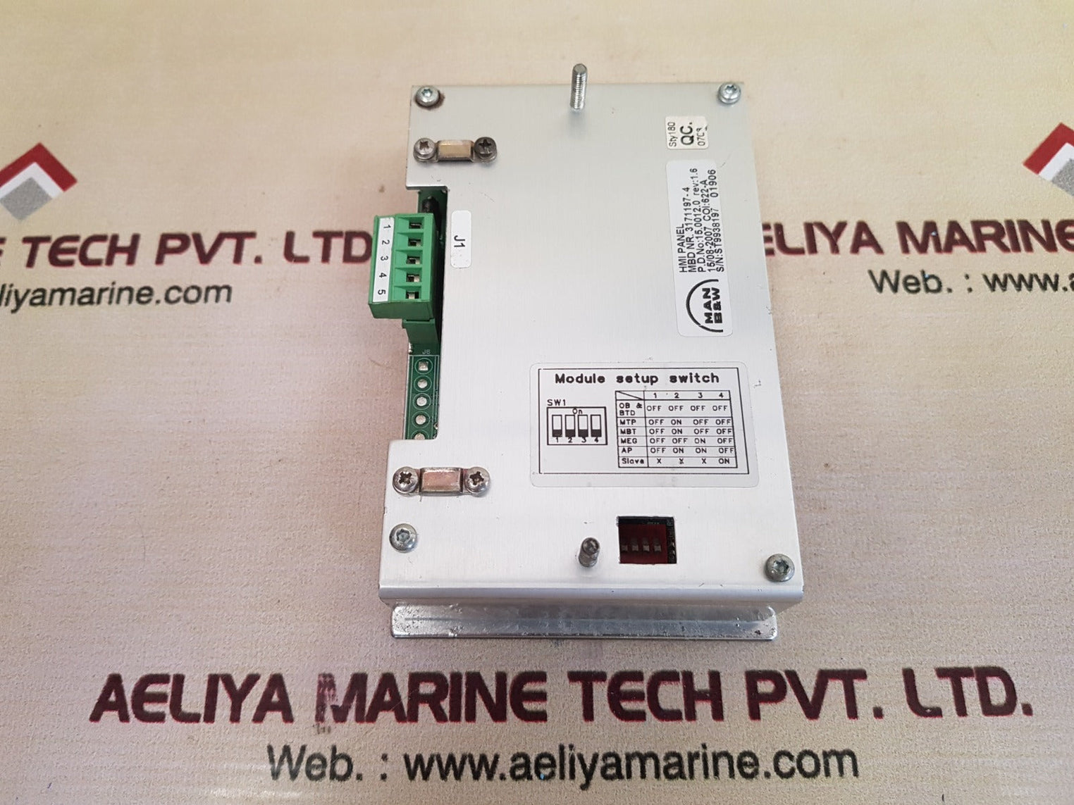 Man B&W 3171197-4 Hmi Panel Controller Indicator Rev.1.6