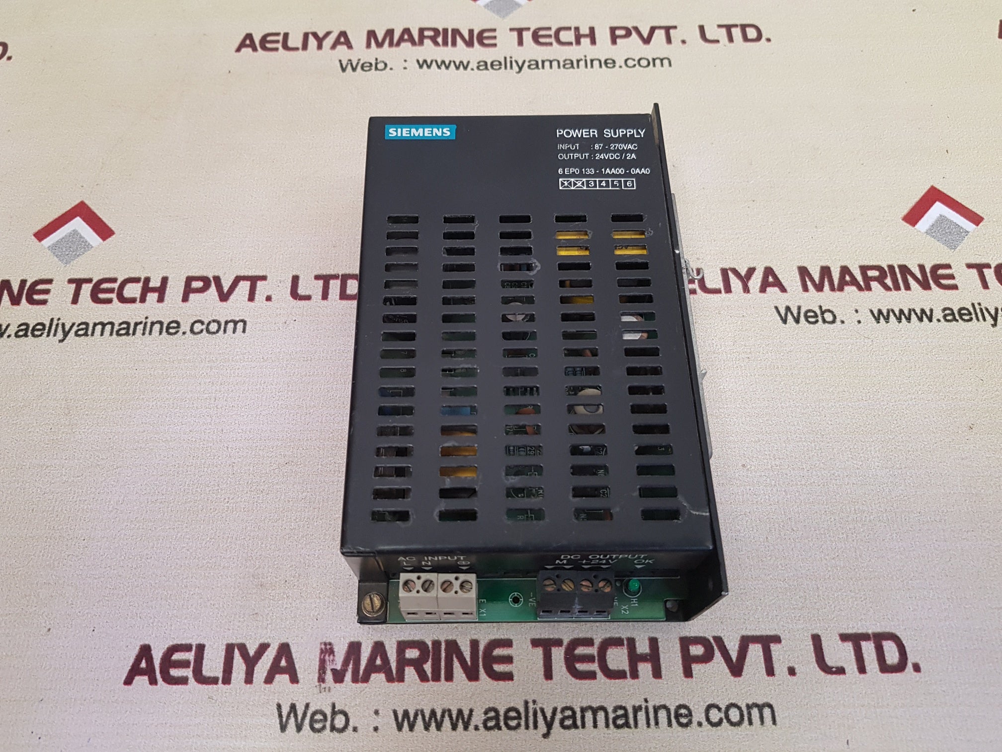 Siemens 6Ep0 133-1Aa00-0Aa0 Power Supply Input-87-270 Vac