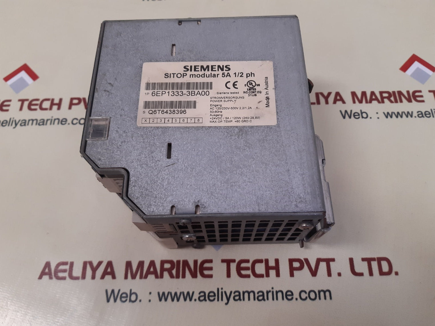 Siemens 6Ep1 333-3Ba00 Power Supply Ac 120-230/230V-500V 50/60Hz