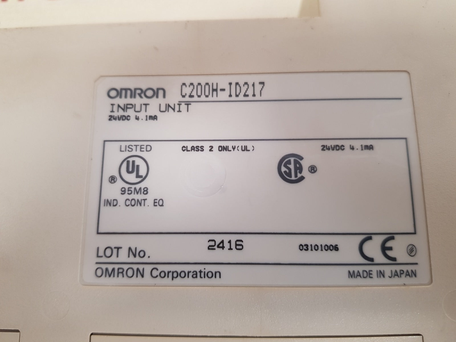 Omron C200H-id217 Input Unit