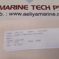 23035-001-B Shaft F/master-flo Choke 23035-001