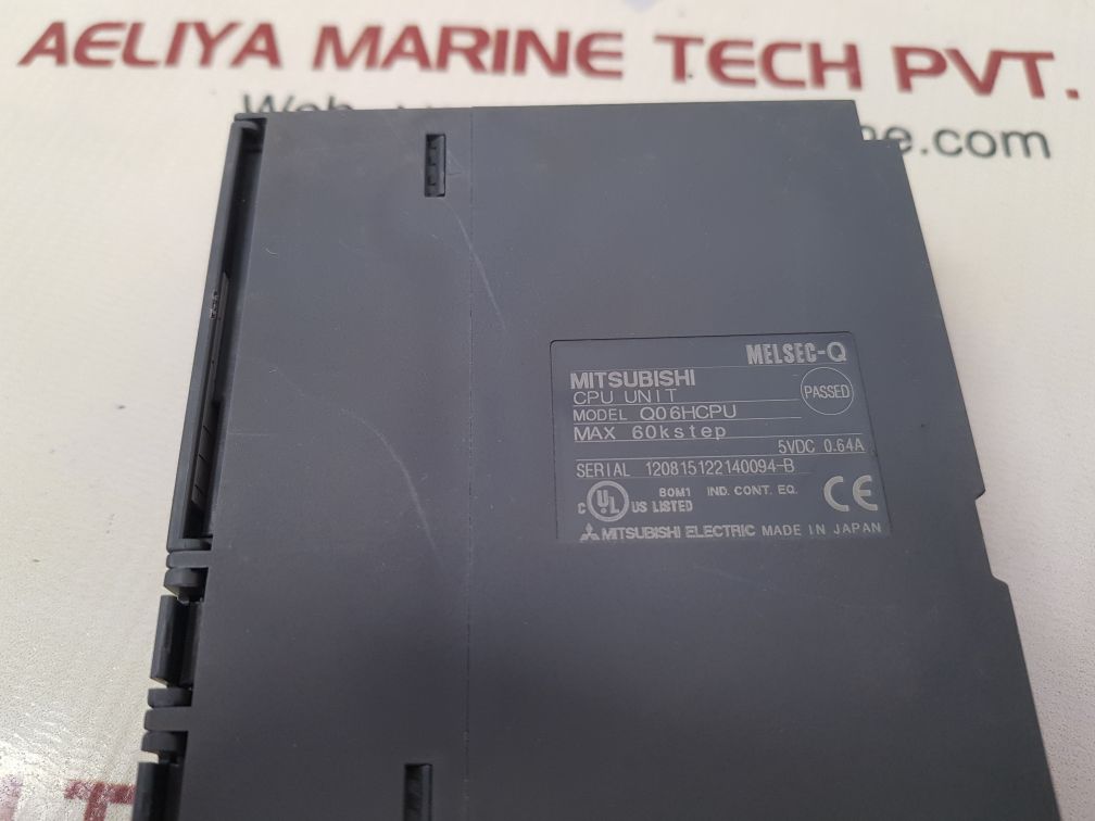 Mitsubishi Melsec-q Q06Hcpu Cpu Unit 5Vdc 0.64A