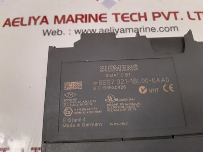 Siemens Simatic S7 6Es7 321-1Bl00-0Aa0 Digital Input Module Di 32Xdc24V