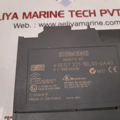 Siemens Simatic S7 6Es7 321-1Bl00-0Aa0 Digital Input Module Di 32Xdc24V