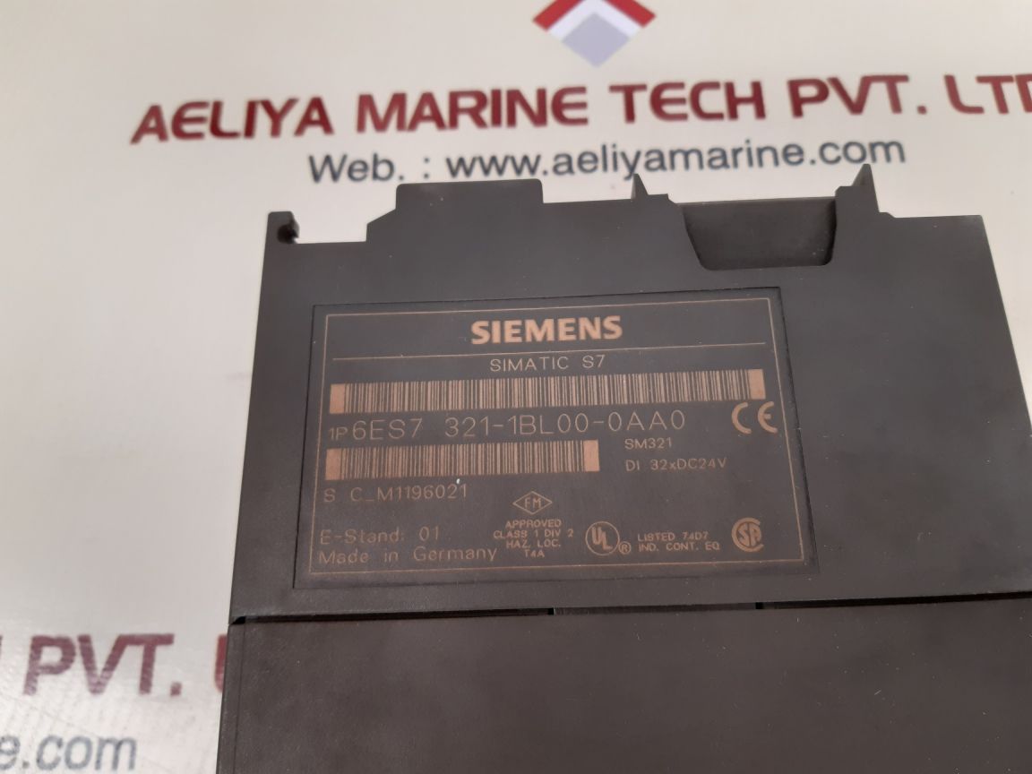 Siemens 6es7 321-1bl00-0aa0 digital input module 24v