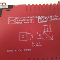 Stahl 9381/10-124-150-50 Power Supply 115-230V Ac