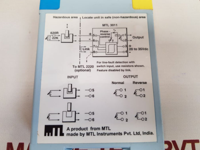 Measurement Technology Mtl 3011 Proximity-detector Relay 250V 50Ma