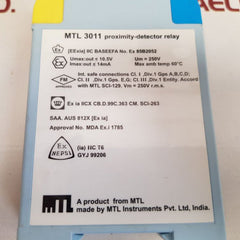 Measurement Technology Mtl 3011 Proximity-detector Relay 250V 50Ma