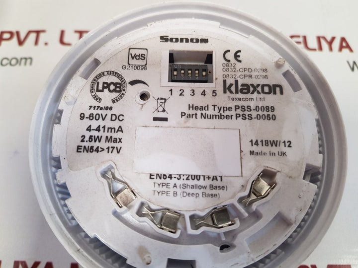 Klaxon Pss-0050, Pss-0089 9-60V Dc