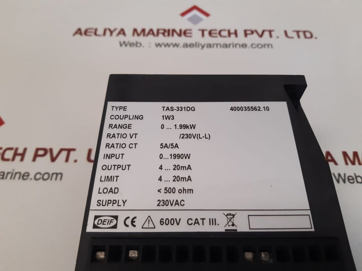 Deif TAS-331DG Selectable Transducer 400035562.10